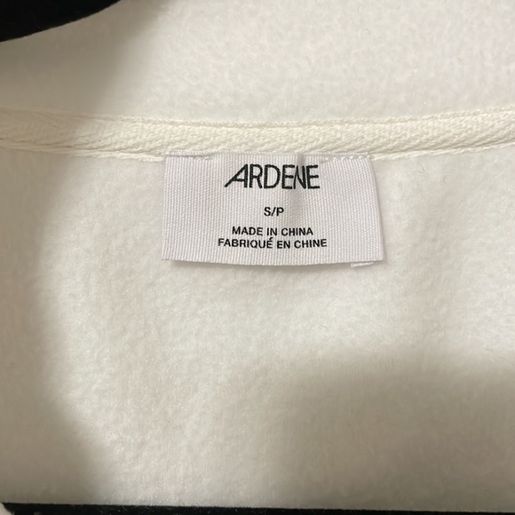 Ardene - Oversized Polar Fleece Half Zip Sweatshirt - White - Small - Picture 5 of 5